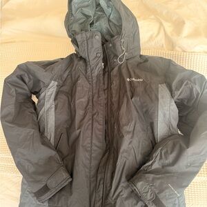 Columbia Blue and Gray Hooded Jacket